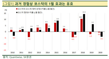 "1월 효과, 코스피보다 코스닥에서 작용"-SK