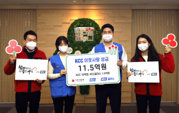 KCC-KCC글라스, 이웃사랑 성금 11억5000만원 기부