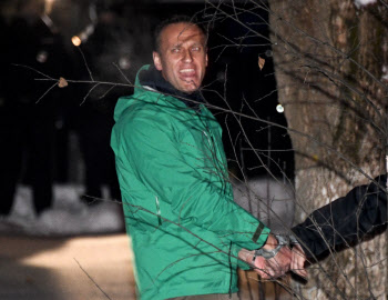 '귀국 직후 체포' 나발니 30일 구속…"푸틴, 나발니 체포로 건재 과시"