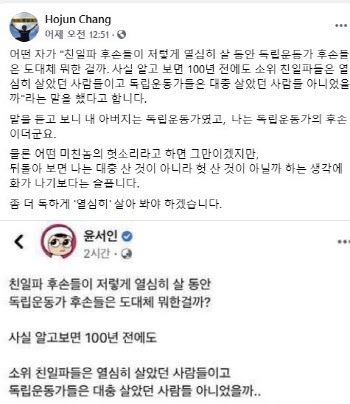 서울시의회 반민특위 "독립운동가 능멸한 윤서인 엄벌해야"