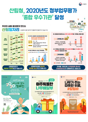 산림청, 2020정부업무평가서 종합 우수기관 달성