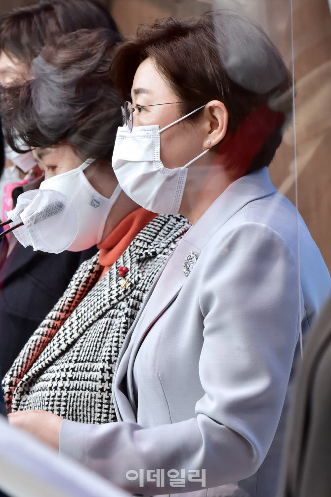 [포토]국민의힘 "인권위, '박원순 성희롱' 인정…남인순 사퇴해야"