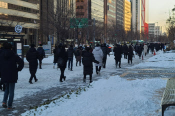 "걱정했는데 평소랑 비슷하네요"…간밤 폭설에도 '출근 대란' 없었다