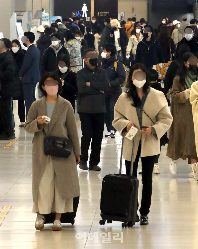 [포토]설 연휴 D-1, 붐비는 김포공항 국내선