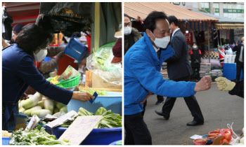 "설 민심 잡아라"…전통시장 누비는 與野