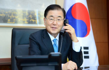 정의용, 세번째 통화 상대는…中도 日도 아닌 UAE