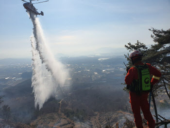 경기도, 신속한 산불진화 위해 서울산림항공관리소와 ′맞손′