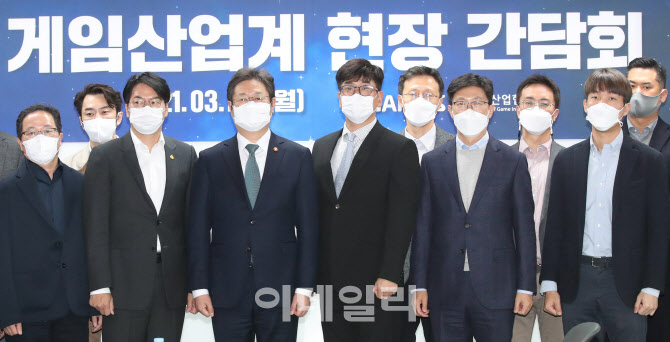 [포토]문화체육관광부 장관 게임산업계 현장 간담회