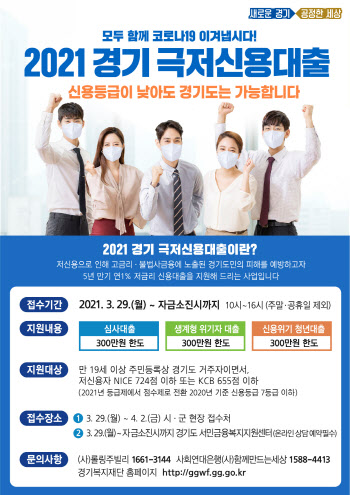 이재명표 기본대출 ‘극저신용대출’ 29일 접수