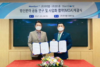 센스톤, 우리별과 방위산업 공동 연구·사업화 업무협약