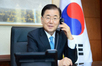 정의용, 대북제재위 앞두고 프랑스 외교장관과 통화
