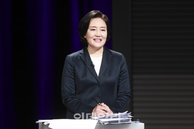 [포토]4.7 서울시장 보궐선거 TV토론회, '발언하는 박영선'
