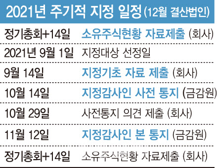 '소유·경영 미분리' 대형 비상장사, 올해부터 주기적 감사인 지정