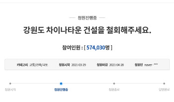 "한옥단지"라는 최문순, 中 매체엔 "중국문화 세계에 자랑"