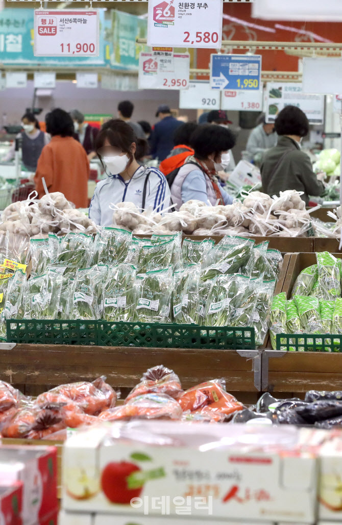 [포토]밥상물가 고공행진, 물가상승률 더 빨라졌다
