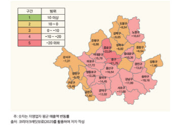 "전국민재난지원금, 非피해업종 매출 증가효과 더 커..차등 지원해야"