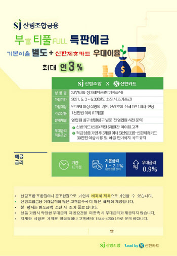 SJ산림조합, ‘부티풀 특판 저축’ 상품 출시…年 최대 3% 이자