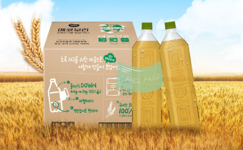 동원F&B, 무라벨·경량페트 친환경 차음료 '에코보리' 출시