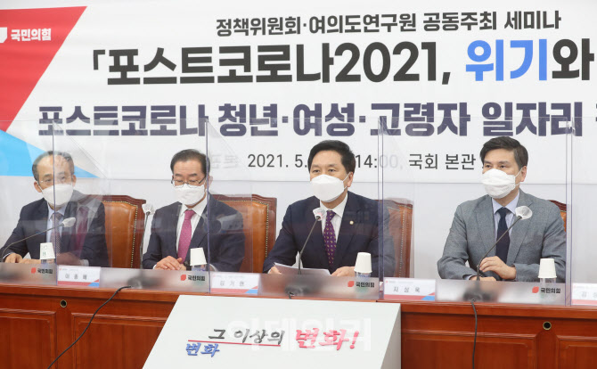 [포토]국민의힘 세미나, '축사하는 김기현 당대표 권한대행'