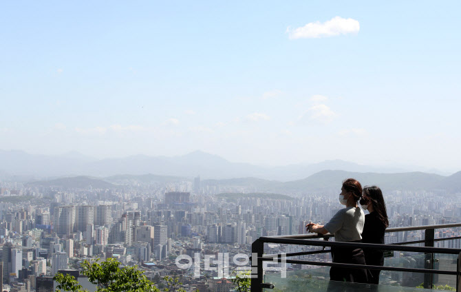 [포토]물러가는 황사