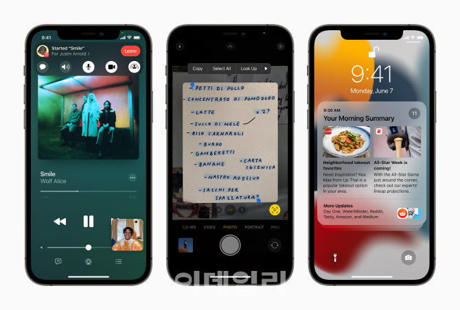 ‘아이폰6S도 타 OS에도 강력한 연결’ 애플 iOS15 공개