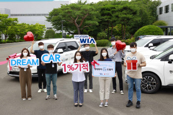 `1%가 만든 선행` 현대위아, 지역 복지기관에 車 4대 선물