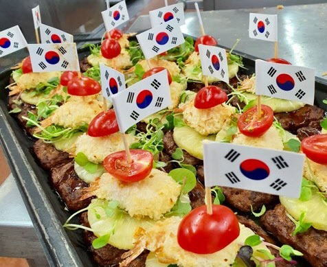 CJ프레시웨이, ‘호국보훈의 달’ 급식 태극기 디저트 선봬