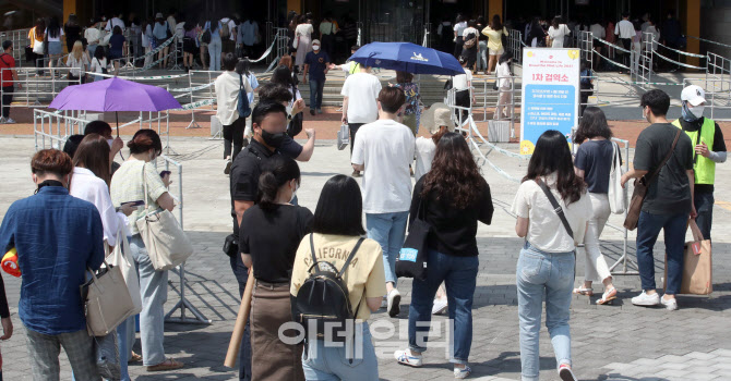 [포토]코로나 이후 첫 음악 페스티벌 찾은 관람객들