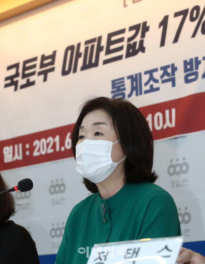 [포토]서울 아파트 시세와 공시가격변동 분석결과 기자회견하는 심상정 정의당 의원