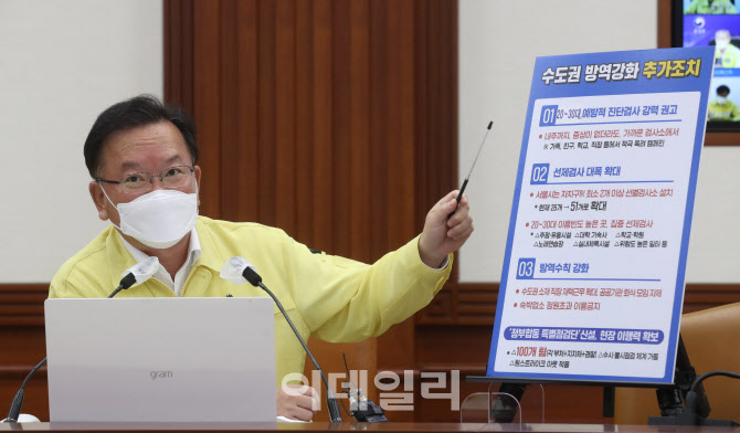 [포토]김부겸 “업소, 방역수칙 위반하면 원스트라이크 아웃제”