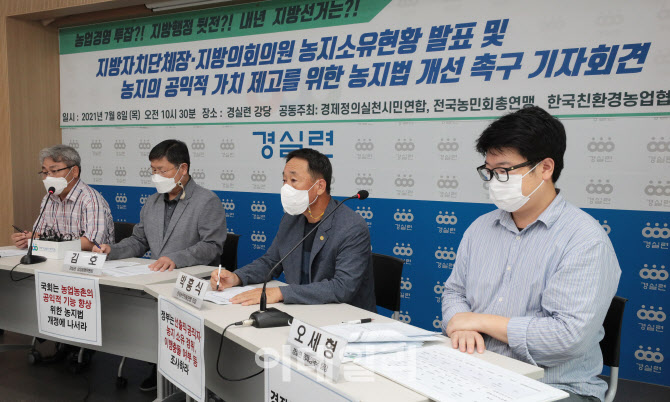 [포토]경실련, '농지투기 근절하라'