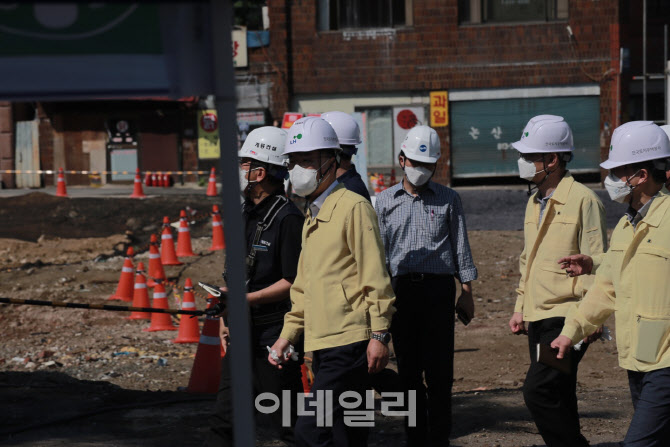 윤성원 국토차관, 동작 철거현장 점검…“방역·안전에 만전 기해야”