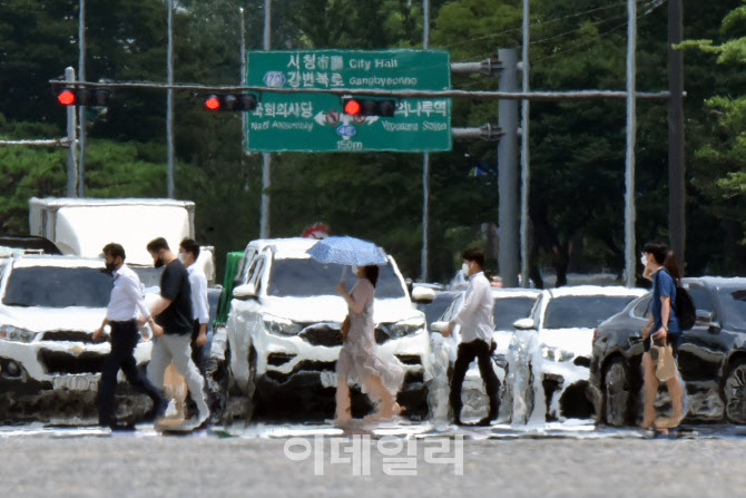 [포토]아지랑이 이는 도심