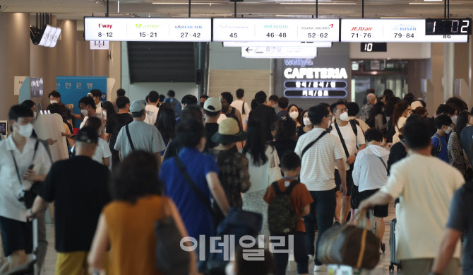 [포토]북적이는 김포공항 국내선