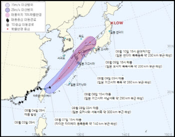 태풍 ‘루핏’ 빠르게 북상 ‘일요일 경상권 물폭탄’