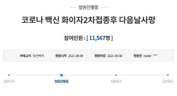 "화이자 2차 접종한 아내가 다음날 사망했습니다"