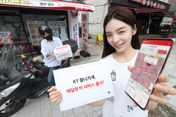 “배달도 데이터로 스마트하게”…KT, 상권분석 출시