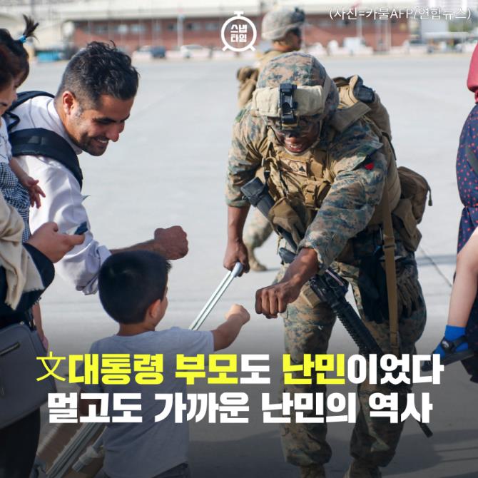 [카드뉴스]文대통령 부모도 난민이었다?…멀고도 가까운 난민의 역사