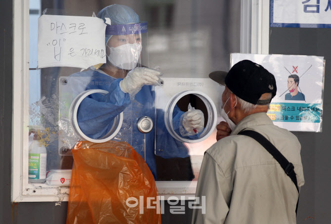 [포토] 서울역광장 중구임시선별검사소
