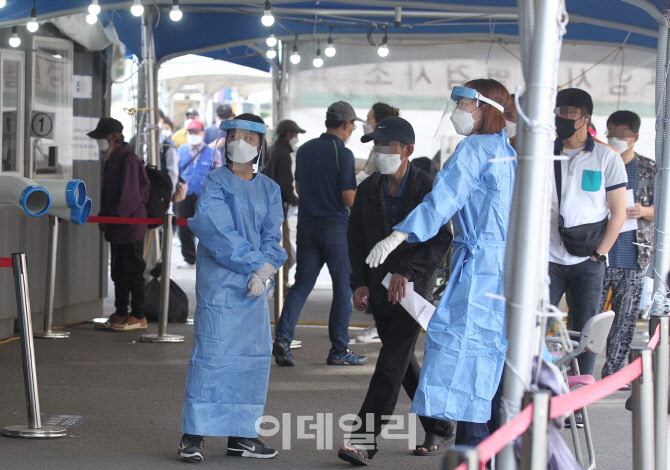 [포토] 서울역광장 코로나19 진단 검사소