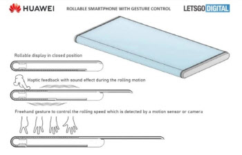 화웨이, 롤러블폰 특허 출원…“누르면 11인치로 확대”