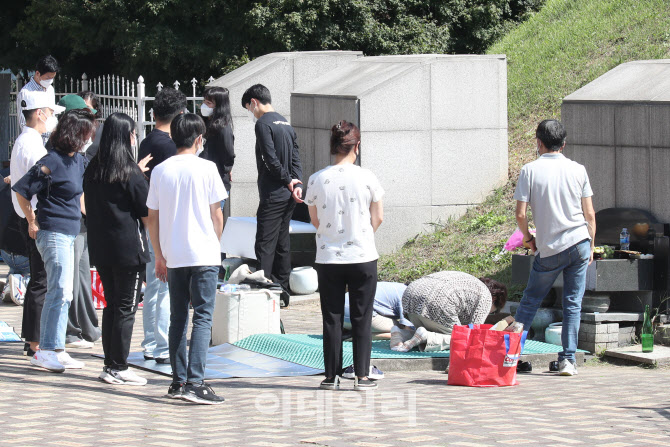 [포토]추석 일주일 앞두고 성묘