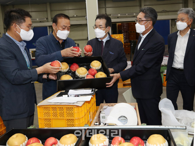 [포토] 추석 성수품 점검하는 이성희 농협회장