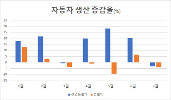 넉 달만에 줄어든 車생산…반도체 기근 길어질라