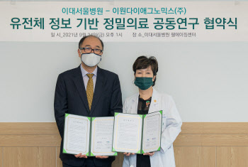 이대서울병원-이원다이애그노믹스, 유전체 공동연구 위한 협약