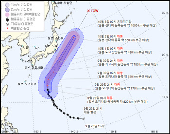 日 향하는 태풍 '민들레'…'간접 영향' 제주 상황은?