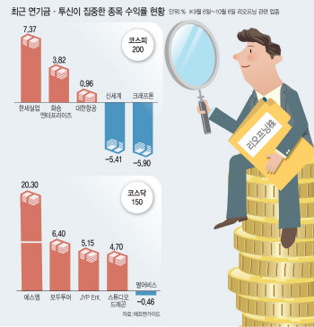 리오프닝株 '개념' 장착한 연기금·투신…종목 찍기, '성공적'