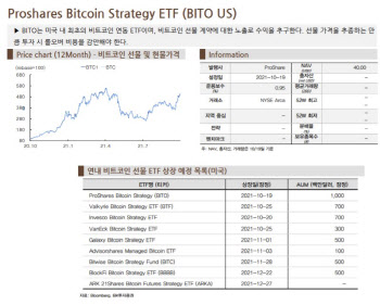 "비트코인 선물 ETF 상장…자금유입 낙관적, 변동성은 유의"