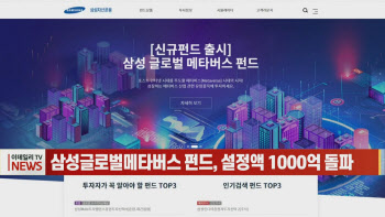 [이데일리N] 삼성글로벌메타버스 펀드, 설정액 1000억 돌파