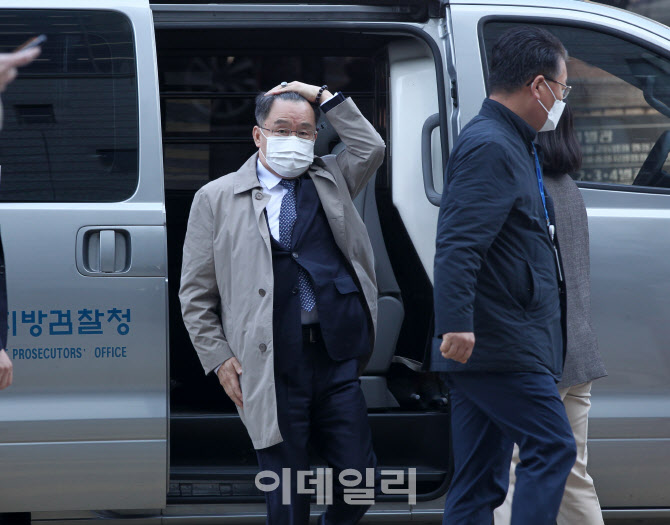 [포토] 서울중앙지법 도착하는 김만배